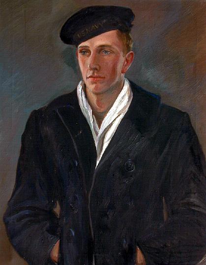 RMW Milo.jpg - Milo As a Sailor, oil on canvas, collection of M.Wolff